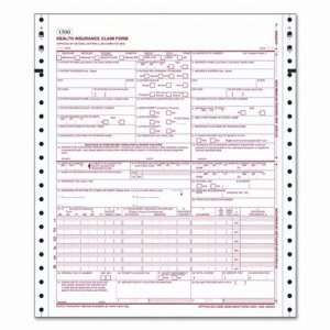  CMS 1500 Claim Forms   Lttr, 3000 Continuous Forms per 