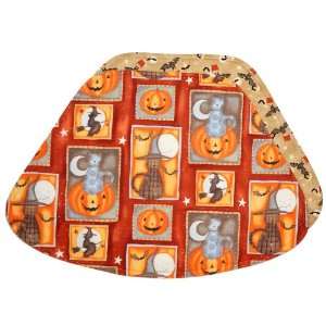  Cats, Bats & Pumpkins Wedge Shaped Placemat for Round 
