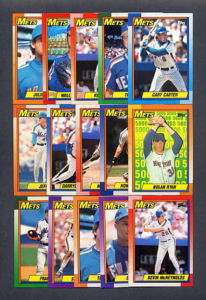 1990 Topps Baseball New York Mets TEAM SET   MINT  