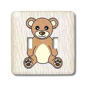 Janna Salak Designs Teddy Bears   Cute Brown Teddy Bear   Light Switch 