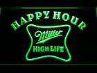 617 g Miller High Life Happy Hour Bar Neon Light Sign
