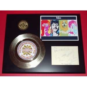 Beatles 24kt Gold Record Signature Series LTD Edition Display ***FREE 