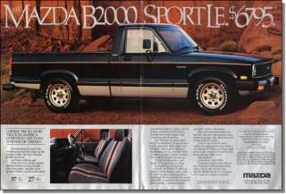 1984 Mazda B2000 Sport LE   Centerfold Truck Ad  