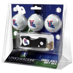 Louisiana Tech Bulldogs NCAA 3 Golf Ball Gift Pack w/ Spring Action 