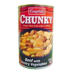 Campbells Chunky Beef & Country Vegetables Soup 18.8 oz  