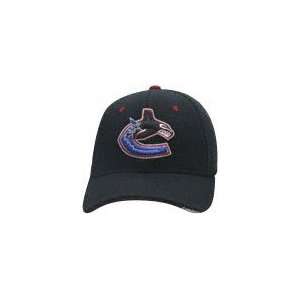 Vancouver Canucks Whale Black Shootout Flex Fit Hat   Medium/Large 