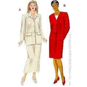  Kwik Sew Semi Fitted Jackets & Skirts Plus Size Pattern By 