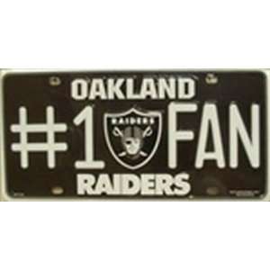 Oakland Raiders #1 Fan License Plates Plate Tag Tags auto vehicle car 