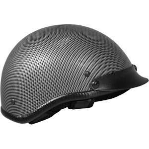    Medium DOT Dark Mesh Motorcycle Beanie Half Helmet Automotive
