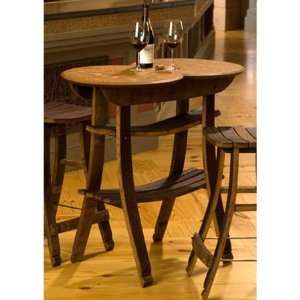  Wine Barrel Stave Table and 2 Stools  WBTT10 2WBTS10 