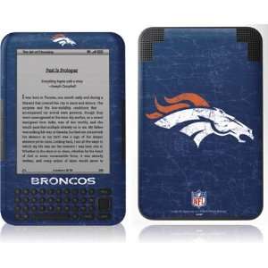   Broncos   Distressed skin for  Kindle 3  Players
