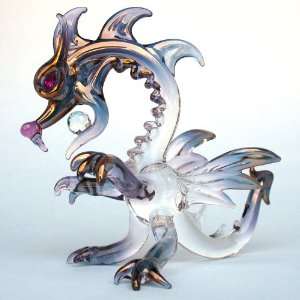  Hand Blown Glass Dragon Classic Figurine 