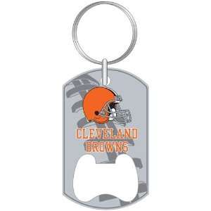  Cleveland Browns Dog Tag Bottle Opener Keychain Sports 