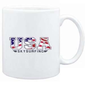 Mug White  USA Skysurfing / FLAG CLIP   ARMY  Sports  