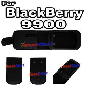   Leather Pouch Cover Case For BlackBerry Black Berry 9900 9930 BOLD