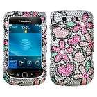 CANDY FLOWERS BLING CELL PHONE CASE 4 BLACKBERRY TORCH  