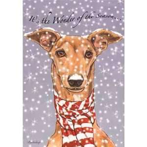  Greyhound in Scarf Boxed Christmas Cards 