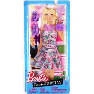  Barbie Fashionistas   Purple Floral Dress Toys & Games