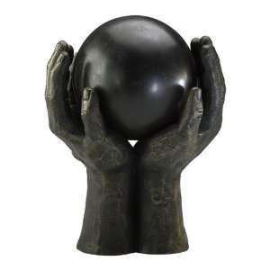 Hands and Sphere Sculpture 