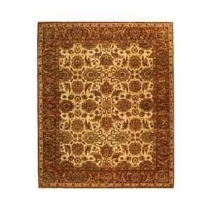   OW115G Ivory and Rust Traditional 12 x 18 Area Rug