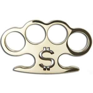  Real Brass Knuckles Belt Buckle and Paperweight 