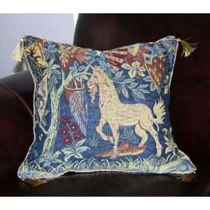  Unicorn Medieval Tapestry Cushion/pillow Cover 17x17