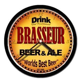  BRASSEUR beer and ale cerveza wall clock 