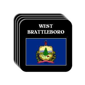 US State Flag   WEST BRATTLEBORO, Vermont (VT) Set of 4 Mini Mousepad 