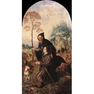   , painting name St Anthony with a Donor, By Mabuse