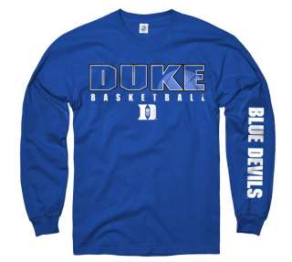 Duke Blue Devils Royal Disguise Basketball Long Sleeve T Shirt  