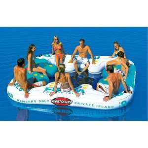   River Lounger Lake Boat Party Float w/ Cupholders & Cooler  