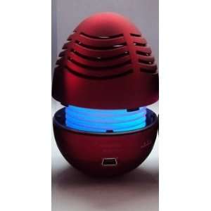   Egg Shape Mini Speaker with LED Light USB  Players & Accessories