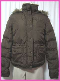 New AEROPOSTALE Womens Brown Puffer Jacket Coat Sz L  