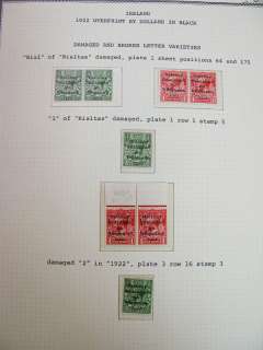 Ireland Stamp Collection 1933 Dollard Printing  