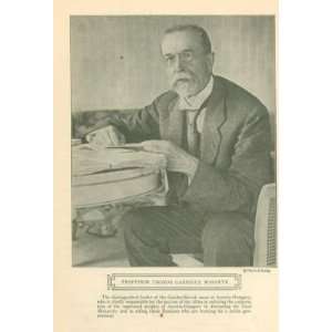  1918 Print Thomas G Masaryk CzechoSlovak Leader 