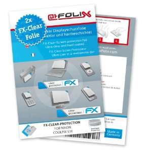  2 x atFoliX FX Clear Invisible screen protector for Nikon 