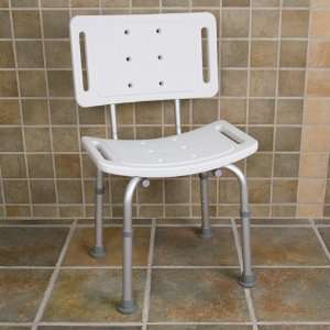  Adjustable Height Bath Safety Seat   ADA Compliant   White 