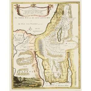   , AND THE LAND OF CANAAN BY NICHOLAS GOETZE 1750 MAP