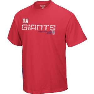  Reebok New York Giants Sideline Tacon Short Sleeve T Shirt 