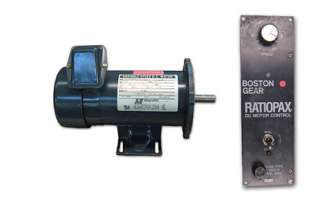 HP DC Motor and Boston Gear Speed Control Pkg   