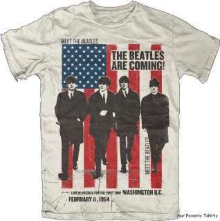 Licensed The Beatles Are Coming Adult Shirt S XXL  