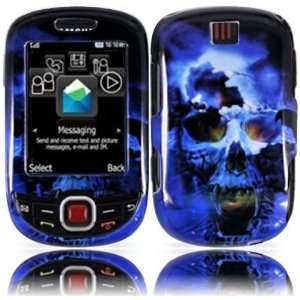  For T Mobil Samsung T359 Smiley Accessory   Blue Skull 