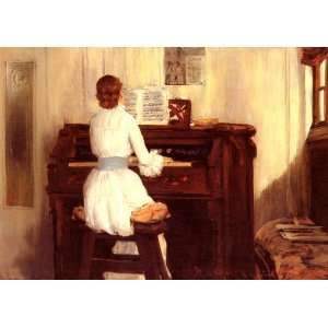   Chase   24 x 18 inches   Mrs. Meigs at the Piano Organ