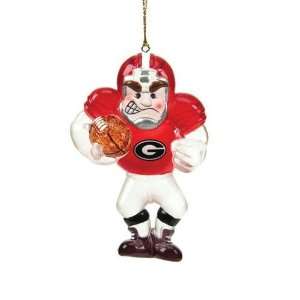  Georgia Bulldogs 3.5 Acrylic Football Player Ornament 