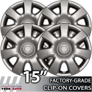 2002 2004 Toyota Camry 15 Inch Silver Metallic Clip On 