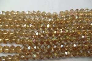 100Pcs AB champagne color Swarovski Crystal Beads 6mm  