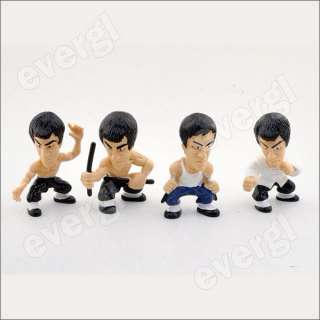 Cool  Bruce Lee Figure Set Of 4Pcs Brand New  