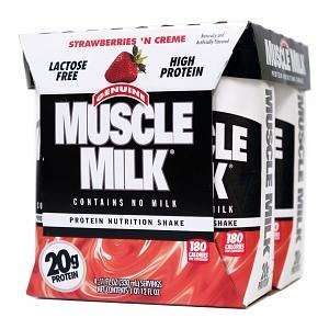  CytoSport Muscle Milk Protein Shake, Strawberries N Cream 