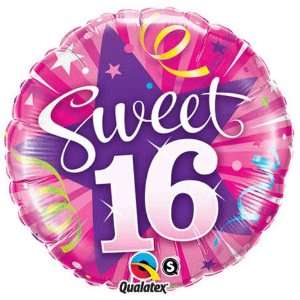  18 Inch Sweet 16 Shining Star Balloon Toys & Games