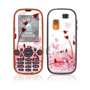  Samsung Gravity 2 Decal Skin Sticker   Pink Butterfly 